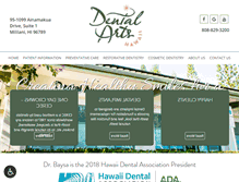 Tablet Screenshot of dentalartsllc.com